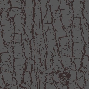 (XL) Sophisticated Slate Gray Tonal Textured Birch Tree Bark Extra Large