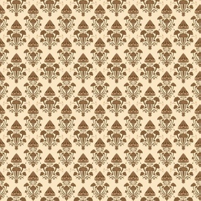 Sepia Toadstool Tapestry Fabric