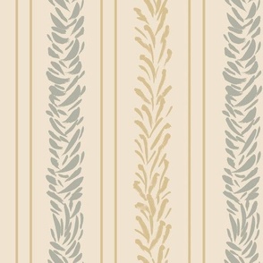 Beige, Gold and Taupe Vintage Stripes