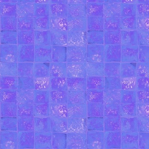 Violet and Blue Watercolor mosaic