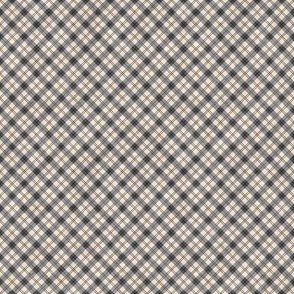 2024 Rococo Toile Plaid charcoal mix