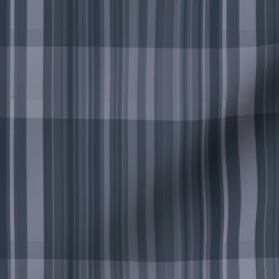 Charcoal Sheer Look Alike Stripes