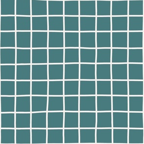 Teal grid (large scale)