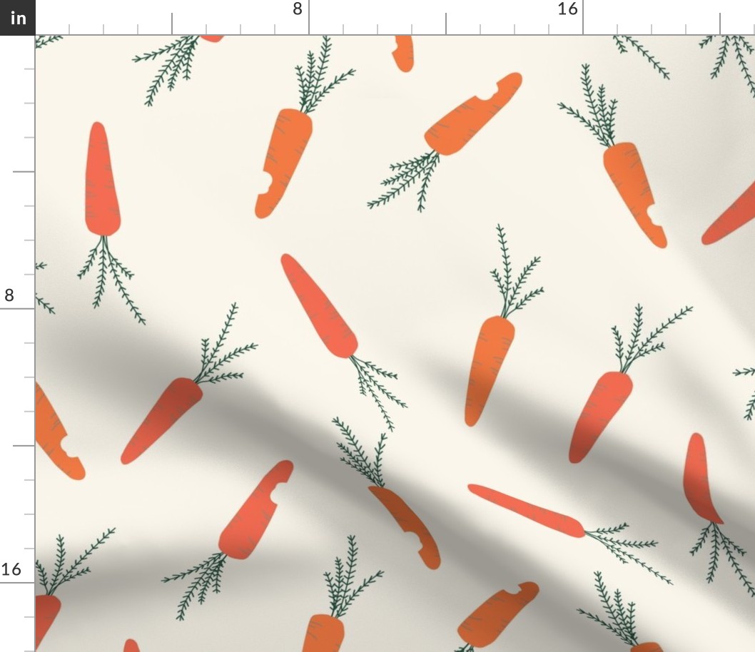 569 - large scale Tossed springtime carrots