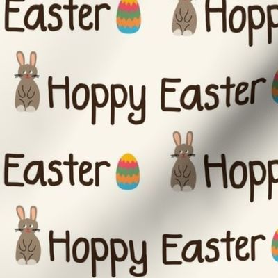 568 - $ large scale Hoppy Easter words with bunny and easter egg 