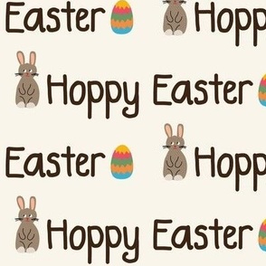 568 - $ large scale Hoppy Easter words with bunny and easter egg 