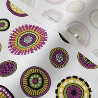 Tribal Aura-Buttons-White