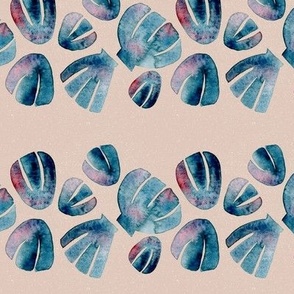 Watercolor Seashells | Sand textured  background