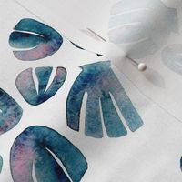 Watercolor Seashells | White textured background