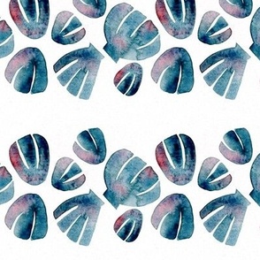 Watercolor Seashells | White textured background