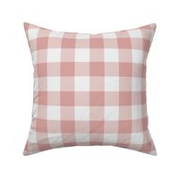 Traditional Gingham Rose Pink Small  Scale, Wallpaper, Home Decor
