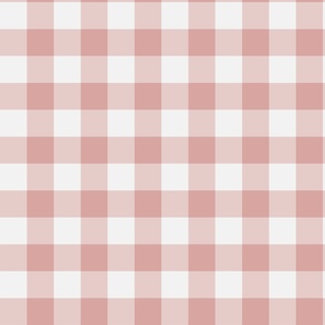 Traditional Gingham Rose Pink Small  Scale, Wallpaper, Home Decor