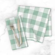 Traditional Gingham Celadon Green Small Scale, Wallpaper, Home Decor