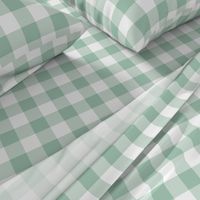 Traditional Gingham Celadon Green Small Scale Wallpaper Home decor