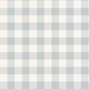 Traditional Gingham Cloud Gray Small  Scale, Wallpaper, Home Decor