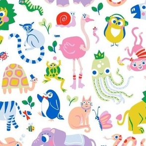 Quirky Nursery Jungle Animals 