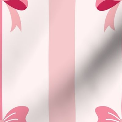 Coquette Bow Stripe Pattern - Large