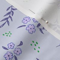 Ditsy floral small purple