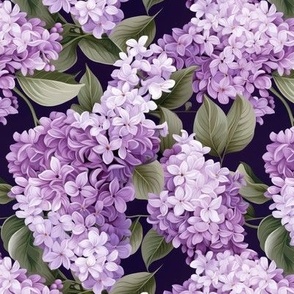 LILAC FLOWERS SPRING SYMPHONY 1 FLWRHT