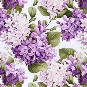 LILAC FLOWERS SPRING SYMPHONY 5 FLWRHT