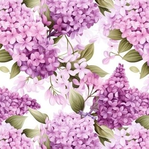 LILAC FLOWERS SPRING SYMPHONY 6 FLWRHT