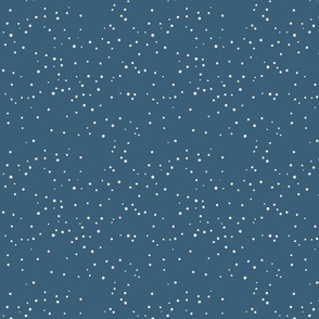 Bayoux light navy blue with white dots freely placed on