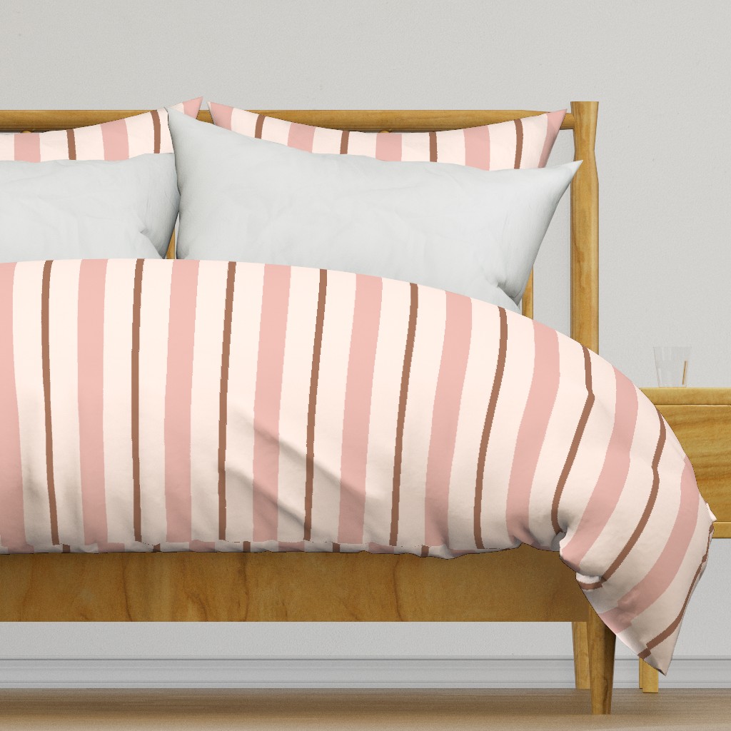 Pink and Brown Stripe