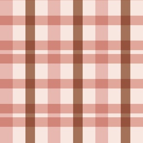 Pink and Brown Gingham