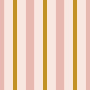 Pink and Mustard Stripe