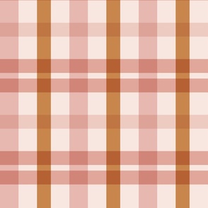 Pink and Brown Gingham
