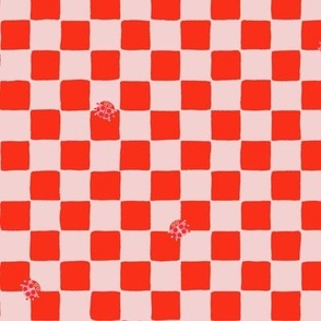 Ladybug Checkerboard (Red)