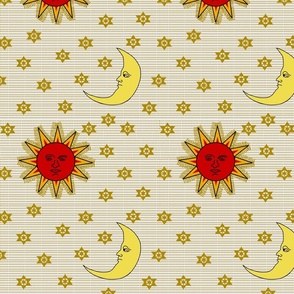 Winterthur Historical Colonial Moon and Stars Design