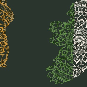 IRELAND Tricolour Mandala LARGE