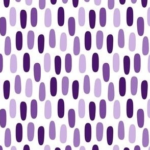 MidMod Funky Imperfect Ovals Blender Pattern // Grape, Purple, Lavender, White // V1 // Small Scale - 1000 DPI