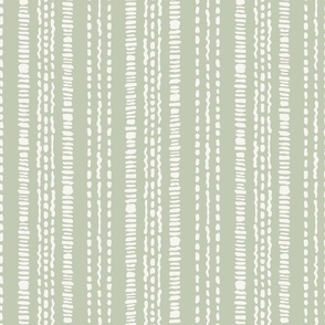 (L) Boho stripe pale sage