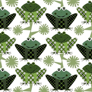 frogs in the green