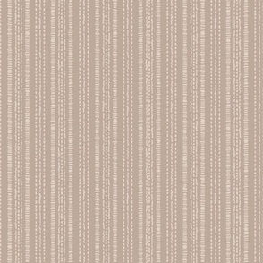 (M) Boho stripe beige on cafe latte