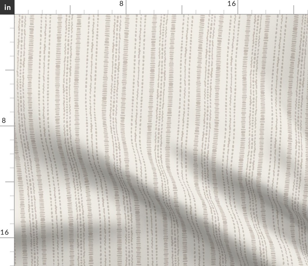 (M) Boho stripe neutral off-white