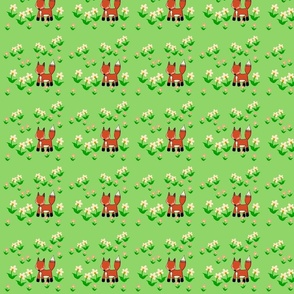 Fox In A Flower Field