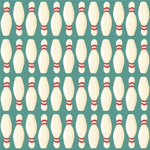 Bowling Pins-Surf Green-Bright Happy 50's Palette