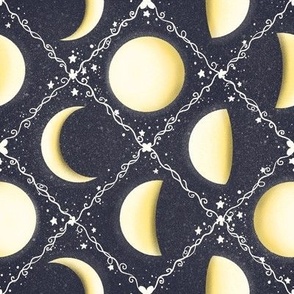 Celestial Moon Phases Pattern