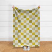 Butterscotch Yellow Large Checker Pattern