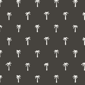 summer roadtrip collection palm trees in charcoal gray