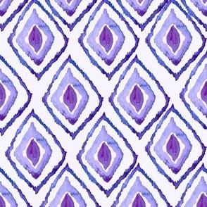 Medium Purple Diamond / Watercolor / Abstract