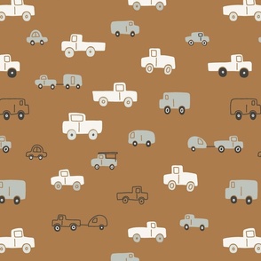 summer roadtrip collection roadtrip cars and trucks in camel brown