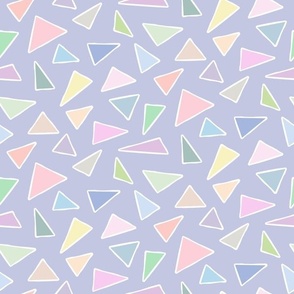 tossed triangles abstract geometric triangle modern geometry gender neutral lavender pastel child bedding wallpaper