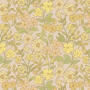 full bloom florals: spring yellow