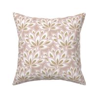 Jacobean Floral - Soft Pink, Large Scale