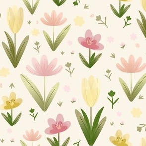 Springtime Floral Garden Pattern