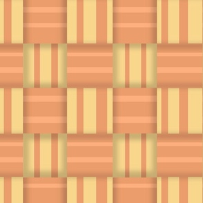 Lauhala-inspired (Orange/Yellow) – Large Scale